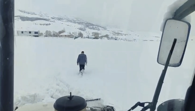 Karın İzini Köylü Sürdü, Yolu Operatör Açtı