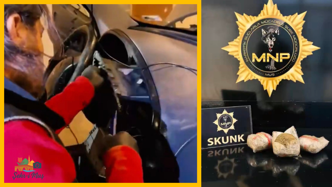 Polis dakikalarca aradı… Konsolun arkasından uyuşturucu çıktı!