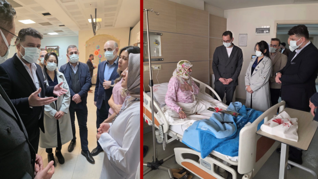AK Parti Heyeti Hastane Ziyaretinde Vatandaşlarla Buluştu