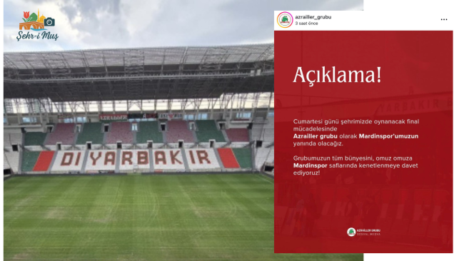 Diyarbakır’daki final öncesi “destek krizi”! Muş’ta tepkiler yükseldi