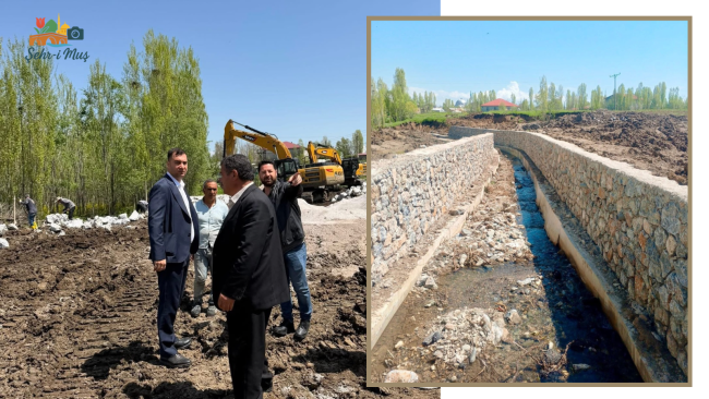 Arpayazı Köyü’nde Taşkın Koruma İnşaatı Başladı
