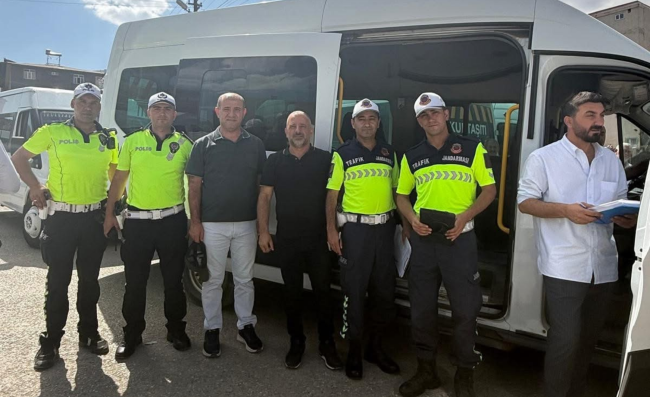 Muş’ta Okul Servislerinde Denetim