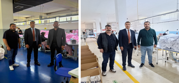 İŞKUR Müdürü Ahmet Sağlık’tan Tekstil İşletmelerine Bayram Sonrası Ziyaret