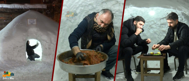 Karı Kahvehaneye Çevirdi, İglo Kafede Çiğköfte Yoğurdu