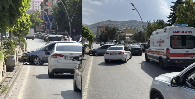 Muş’ta Direksiyon Hakimiyetini Kaybeden Sürücü Refüje Çarptı: 1 Yaralı