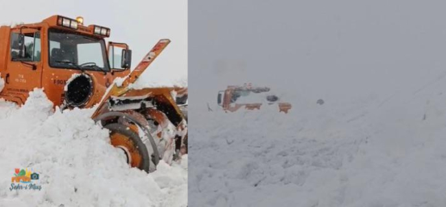 Muş-Kulp Karayolunda Çığ Faciası: Kar Savurma Aracı Göçük Altında Kaldı